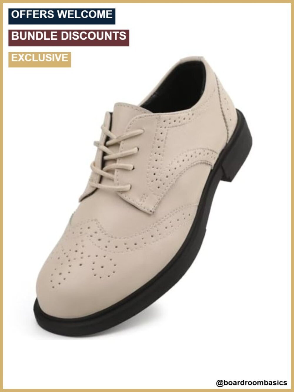 Classic Oxfords Lace Up Business Formal Wingtip Brogue Dress Shoes Vegan Leather